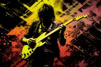 Plakat 60x40cm Gitarowa Pasja Na Elektryku