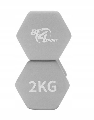 Zestaw Hantli Ciężarki Hantle Neoprenowe Żeliwne do Ćwiczeń 2x 2kg PREZENT na Arena.pl