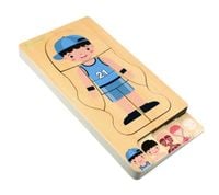 KX5957_1 Puzzle drewniane budowa ciala montessori