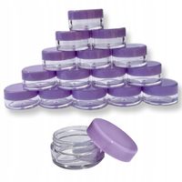 100szt POJEMNICZKI SŁOICZKI 5ml NA OZDOBY PRÓBKI