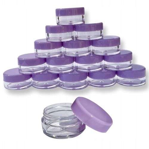 100szt POJEMNICZKI SŁOICZKI 5ml NA OZDOBY PRÓBKI na Arena.pl