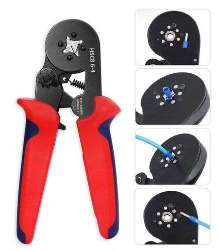 ZACISKARKA PRASKA KONEKTORÓW TULEJEK KOŃCÓWEK KABLI PRZEWODÓW ZESTAW na Arena.pl