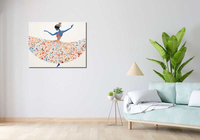 Obraz 90x70cm Wirująca Balerina zdjęcie 2