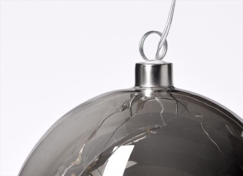 Szara bombka LED 15cm # na Arena.pl