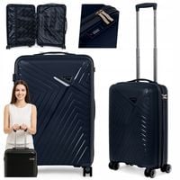 WALIZKA kabinowa MAŁA LEKKA bagaż PODRĘCZNY L kółka POLIPROPYLEN mocna