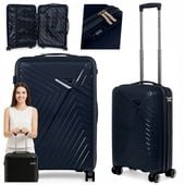 WALIZKA kabinowa MAŁA LEKKA bagaż PODRĘCZNY L kółka POLIPROPYLEN mocna