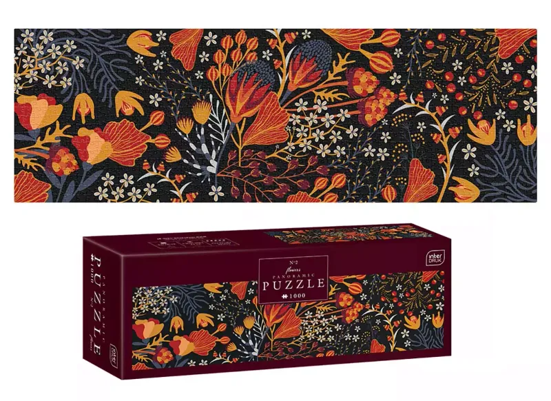 Puzzle panoramiczne 1000 elementów. Flowers zdjęcie 1