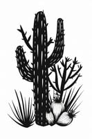 Plakat 30x45cm Kaktus w Krasie