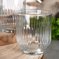 6x Szklanki Zdobione Dekoracyjne do Napojów Drinków Zestaw Szklanek 300 ml