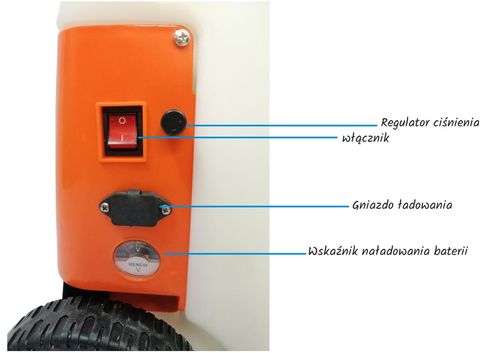 KASEI WSJ-25D OPRYSKIWACZ AKUMULATOROWY JEZDNY NA KOŁACH CIŚNIENIOWY PCHANY na Arena.pl