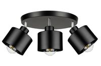 LAMPA PLAFON ŻYRANDOL LED regulowany KUBEK CZARNY