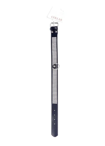 Fetish B - Series Collar with crystals 3 cm silver zdjęcie 4