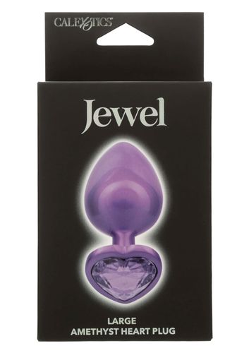 diamond heart plug large purple na Arena.pl