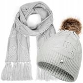Damski zestaw zimowy czapka szal HZ0014 HEYO