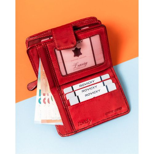 pojemny portfel damski z wieloma kieszeniami - rovicky na Arena.pl