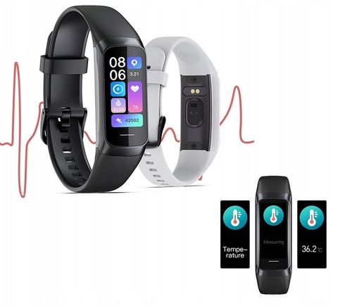 SMARTWATCH ZEGAREK SMARTBAND DAMSKI AMOLED PL PULS SPORT KROKOMIERZ na Arena.pl