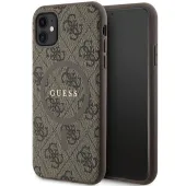 guess guhmn61g4gfrw iphone 11 6.1 / xr brązowy/brown hardcase 4g
