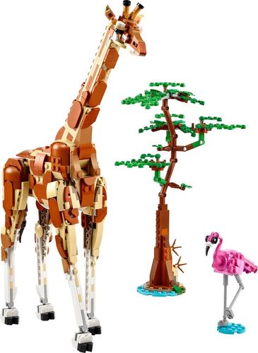 LEGO Creator 3w1 Ruchome Figurki Dzikie zwierzęta z safari 31150 Żyrafa Lew na Arena.pl