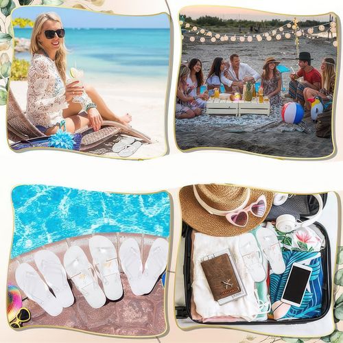 Kapcie dla gości weselnych Hestya 24 pary białe 4 rozmiary na Arena.pl