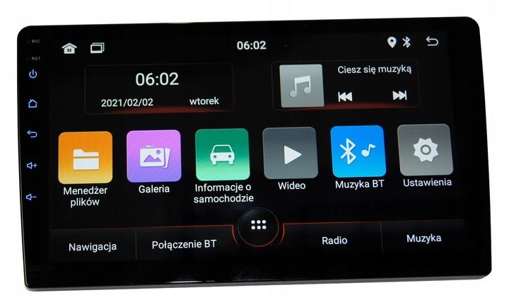 Radio dotykowe 9cali samochodowe 2/32gb USB GPS WiFi Bluetooth Android Auto zdjęcie 7