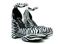 Buty na platformie zebra platformy 37