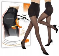 Rajstopy GATTA BYE CELLULITE 20 DEN antycellulitowe 4-L czarne