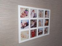 Multirama drewniana ramka mdf 12 zdjęć 8x8 cm