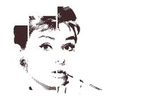 100CM 150CM OBRAZ 5 ELEM AUDREY HEPBURN ŚCIENNY