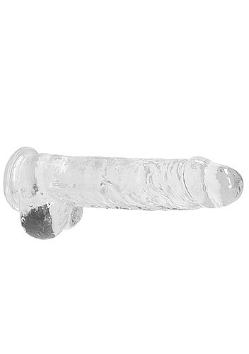 9"" / 23 Cm Realistic Dildo With Balls - Transparent na Arena.pl