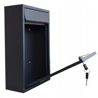 SKRZYNKA NA LISTY Z NUMEREM DOMU | POCZTOWA | ANTRACYT RAL7016 | WZORY | UV