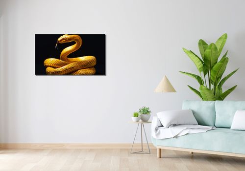 Obraz 90x50cm Złoty Wąż na Arena.pl