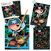 Artystyczna Zdrapka ”Pirat” Dodo  Dla Dzieci 300191