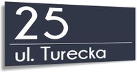 Tabliczka ADRESOWA METALOWY NUMER DOMU DUŻA ALUMINIOWA 40x20 numer posesji