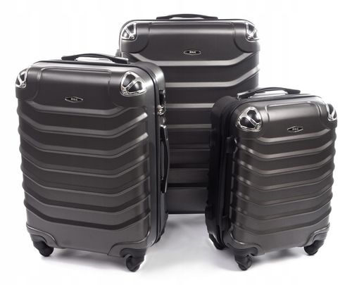 73 ZESTAW WALIZEK PODRÓŻNYCH RGL 3w1 XXL XL L KÓŁKA PODRÓŻNA TORBA ABS na Arena.pl