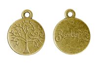 Zawieszka DRZEWO 12mm mosiądz 2szt.