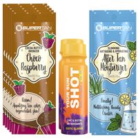 Supertan Choco Raspberry 5x 15ml Mocny Bronzer + Gratisy