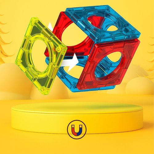 Klocki Magnetyczne Święcący Tor Kulkowy 110 Elementów Kulodrom Zestaw na Arena.pl