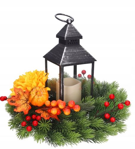 WIANEK ŚWIERKOWY ŚWIĄTECZNY ADWENTOWY STROIK WIENIEC JAK ŻYWY DUŻY PREMIUM na Arena.pl