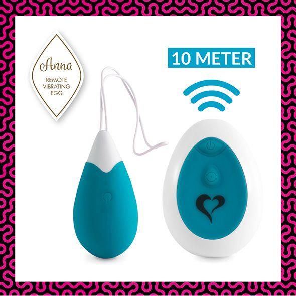 Feelztoys - Anna Vibrating Egg Remote Deep Green zdjęcie 1