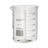 Zlewka szklana 2000 ml niska Chemland