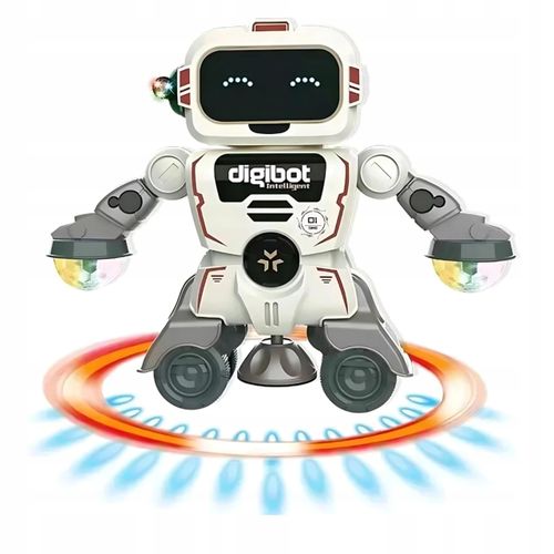 Interaktywny robot tańczący z muzyką i światłami LED zabawka interaktywna na Arena.pl
