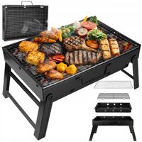 GRILL OGRODOWY SKŁADANY TURYSTYCZNY WALIZKA PRZENOŚNY WĘGLOWY