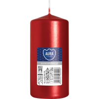 Świeca pieńkowa walec BISPOL Aura sw50/100-230 (czerwony metalik) ~20h