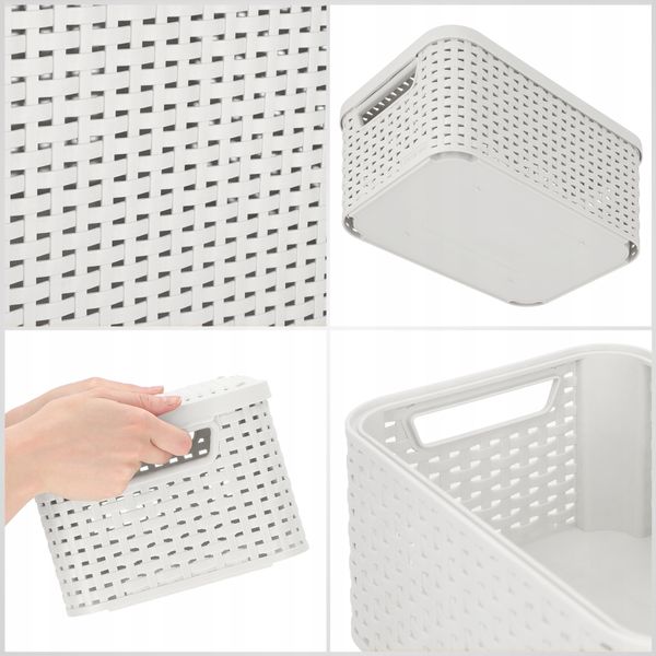 Curver Koszyk Pudełko Z Pokrywką Pojemnik 6L zdjęcie 5