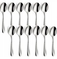 AMEFA SZTUĆCE FELICIA FALA NIERDZEWNE ŁYŻECZKI 12 HERBATY KAWY CIASTA DESER