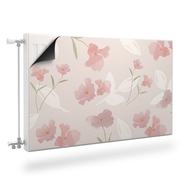 Mata Magnetyczna Na Grzejnik Drobne Różowe Kwiaty Natura 90cm x 60cm zdjęcie 1