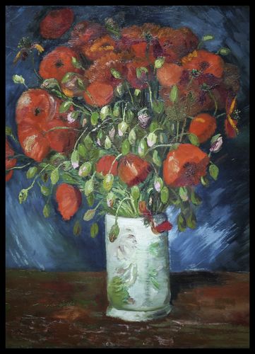 Plakat 50x70cm Vase with Poppies, Van Gogh Vintage do Salonu na Arena.pl