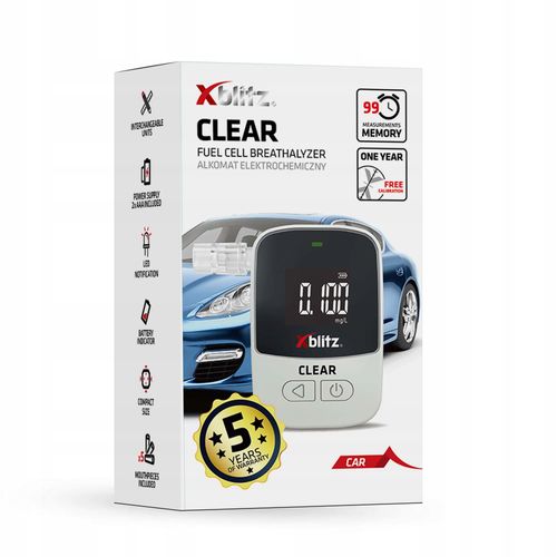 Alkomat elektrochemiczny Xblitz Clear na Arena.pl