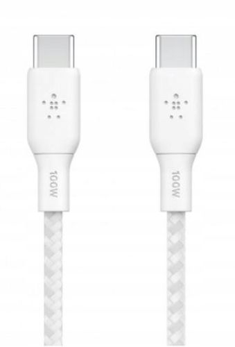 Belkin - Kabel Boost - USB-C do USB-C PD, 5A 100W, z oplotem nylonowym, 2 m na Arena.pl
