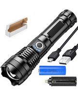 MOCNA LATARKA TAKTYCZNA LED XHP50 ZOOM WOJSKOWA